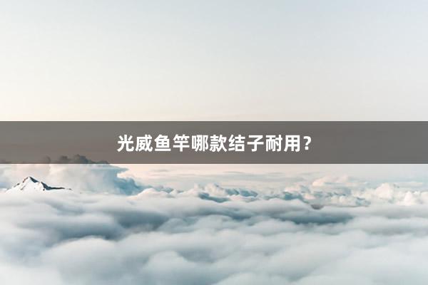 光威鱼竿哪款结子耐用？